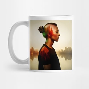 City Dreams: A Solitary Reflection of Nature Mug